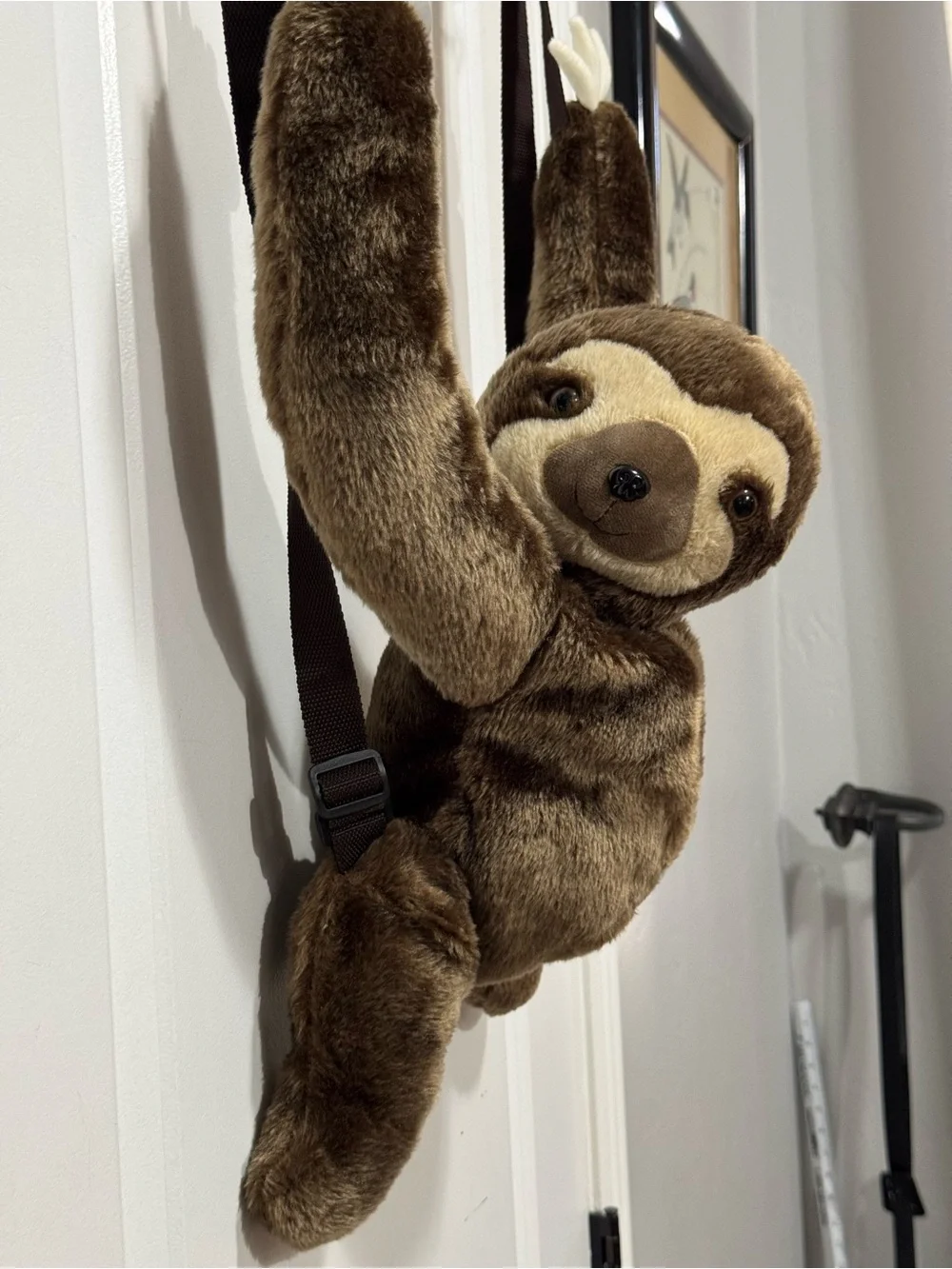 Adventure Planet. Plush Sloth Backpack in Brown 18” NWT